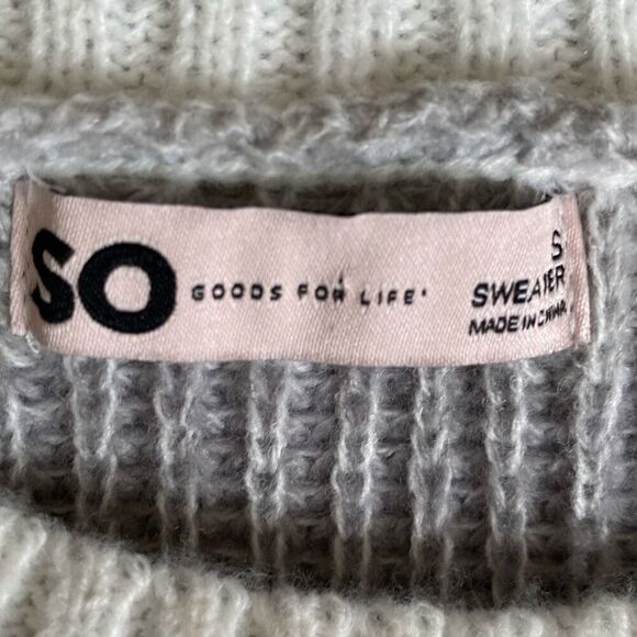 🔥3/$20🔥 SO striped knit pullover sweater size S - Picture 9 of 12